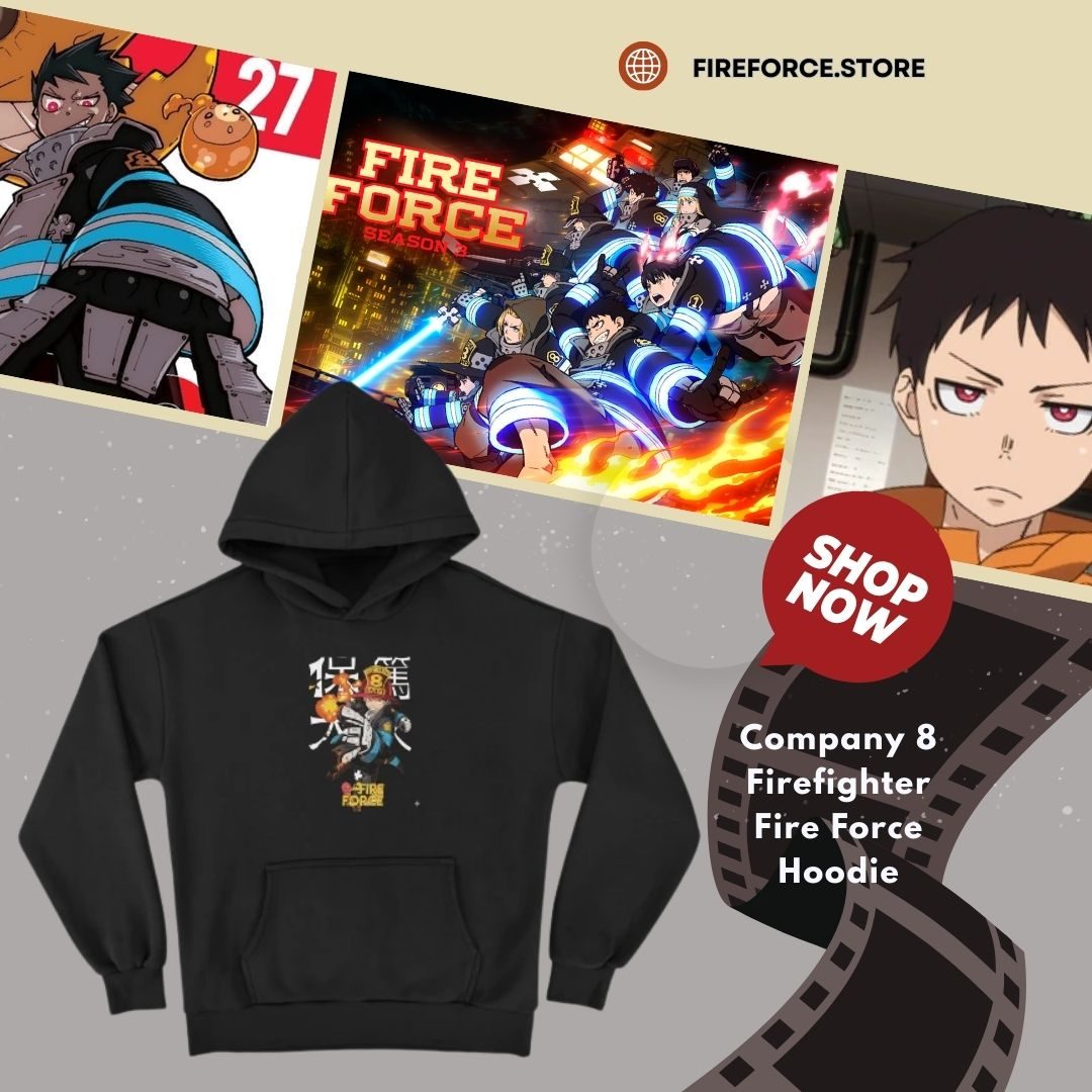 Company 8 Firefighter TTPM0303 Fire Force Hoodie